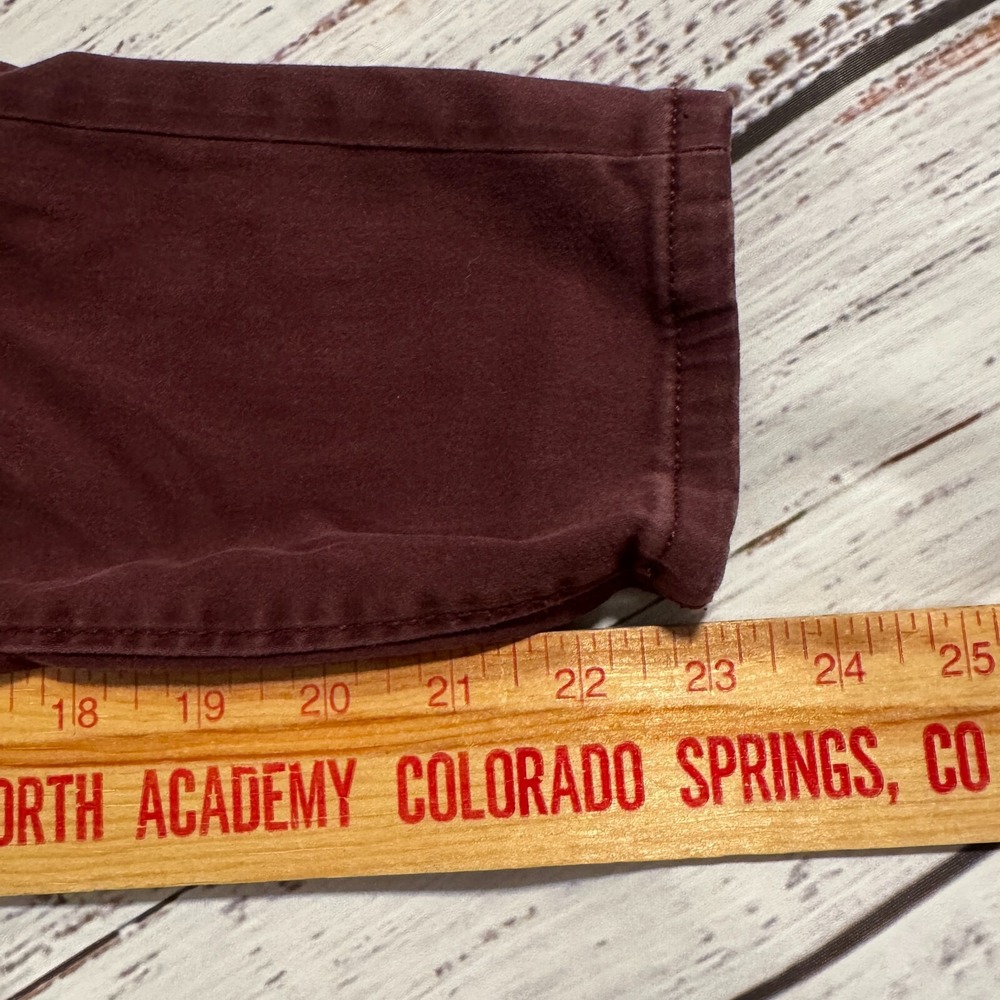 Ann Taylor Loft Curvy Straight Stretch Pants Maroon Women's Size 10 (Fits 32x23) - Picture 8 of 12